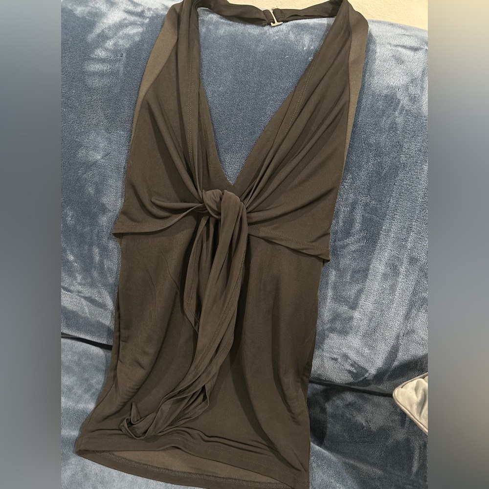 White Fox Boutique Black Halter Dress